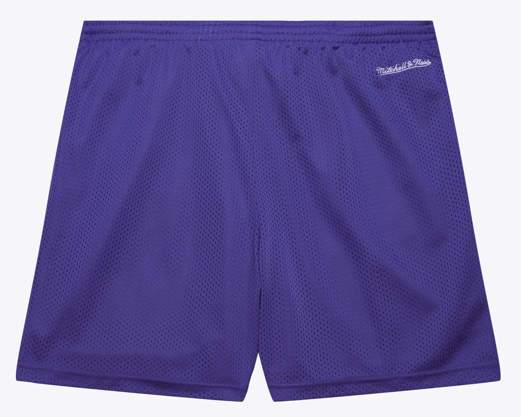 MENS MITCHELL & NESS NBA GAMEDAY MESH 7IN SHORTS VINTAGE LOGO BUCKS