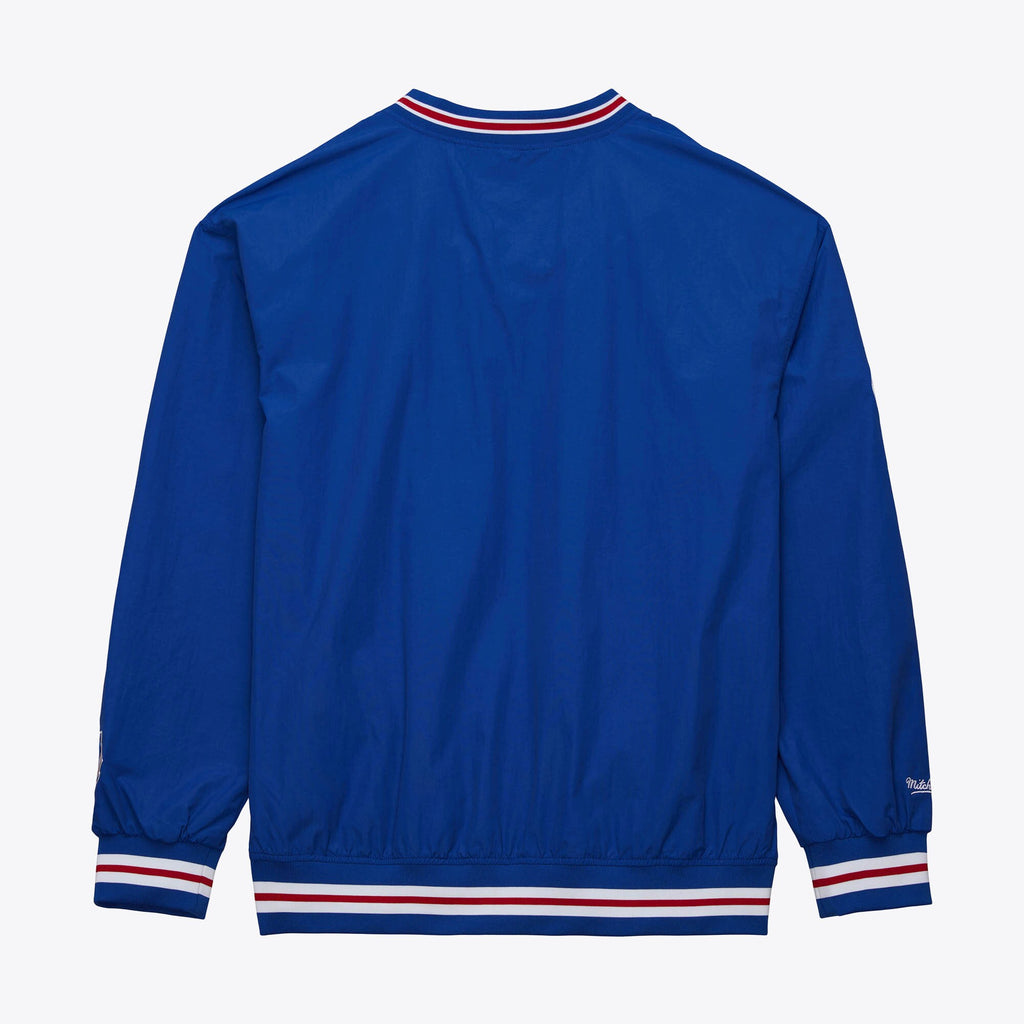 Mens Mitchell & Ness MLB CLASSIC NYLON PULLOVER VINTAGE LOGO BRAVES