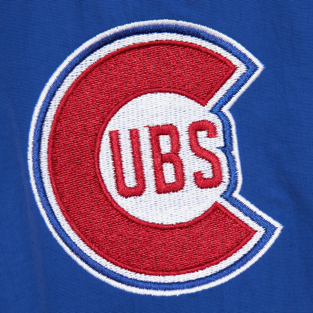 Mens Mitchell & Ness MLB CLASSIC NYLON PULLOVER VINTAGE LOGO CUBS