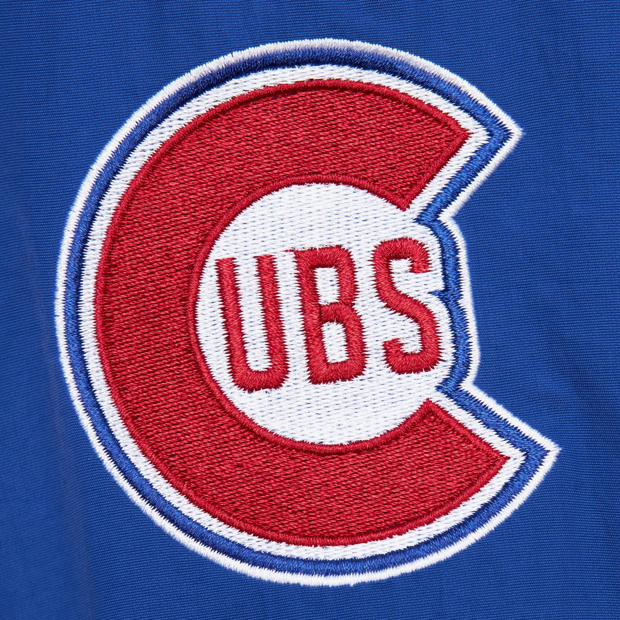 Mens Mitchell & Ness MLB CLASSIC NYLON PULLOVER VINTAGE LOGO CUBS