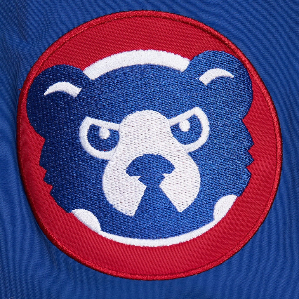 Mens Mitchell & Ness MLB CLASSIC NYLON PULLOVER VINTAGE LOGO CUBS