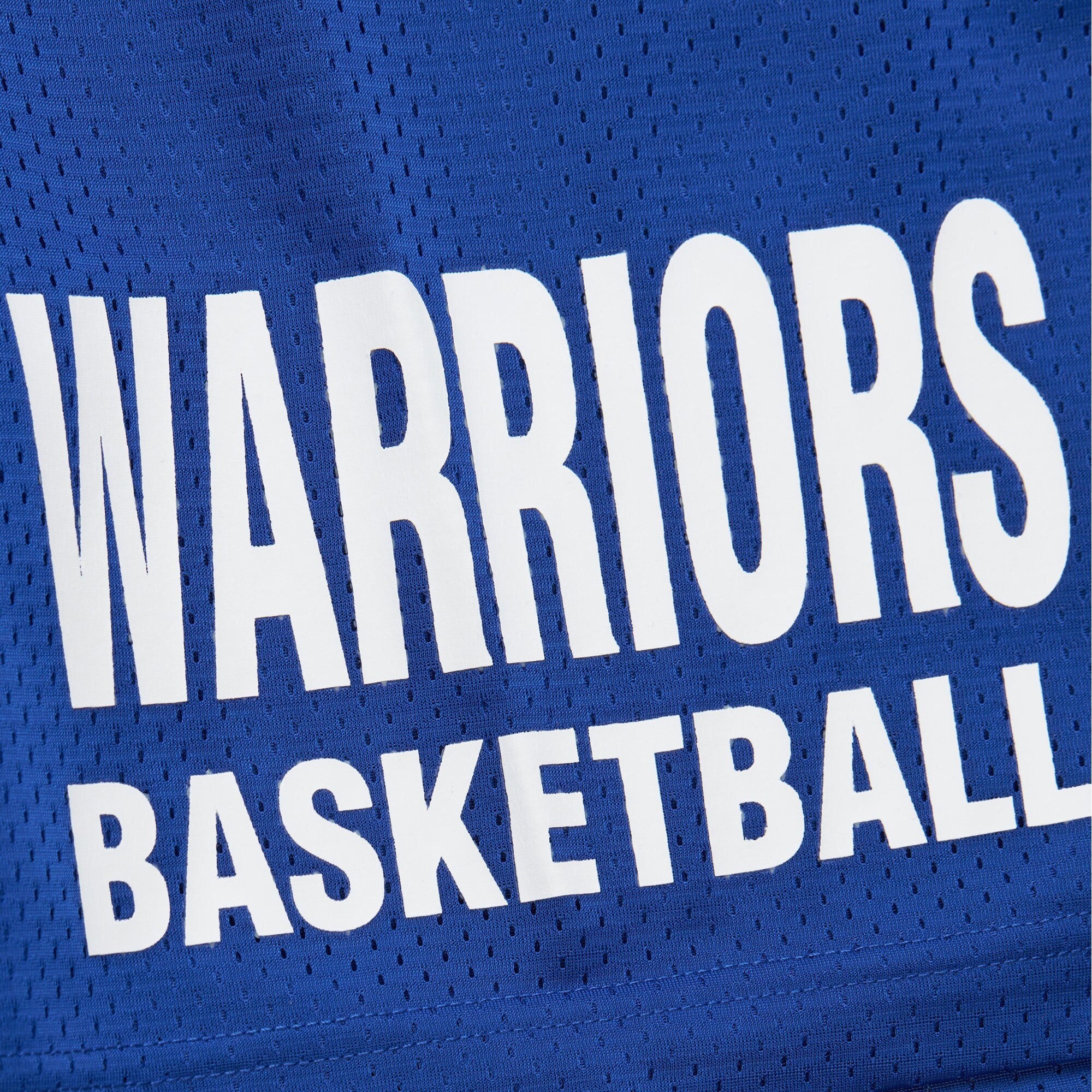 MENS MITCHELL & NESS NBA GAMEDAY MESH 7IN SHORTS VINTAGE LOGO WARRIORS