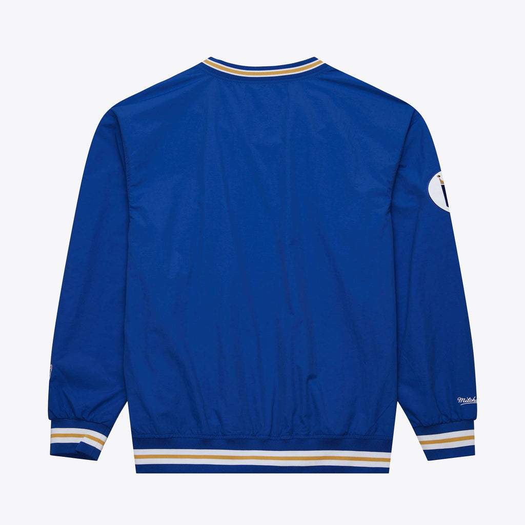Mens Mitchell & Ness MLB CLASSIC NYLON PULLOVER VINTAGE LOGO ROYALS