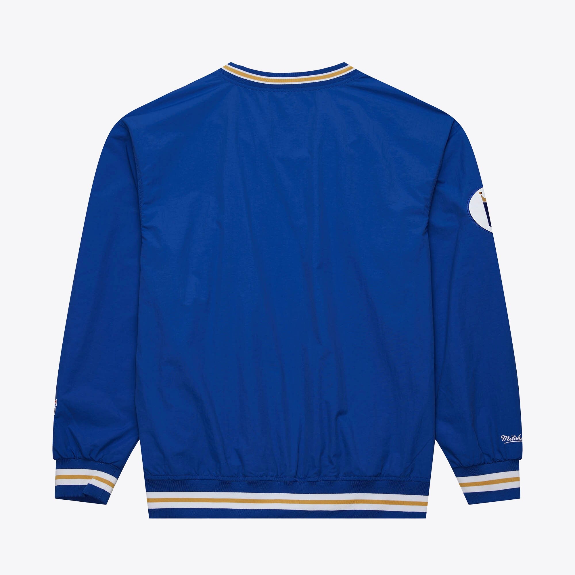 Mens Mitchell & Ness MLB CLASSIC NYLON PULLOVER VINTAGE LOGO ROYALS