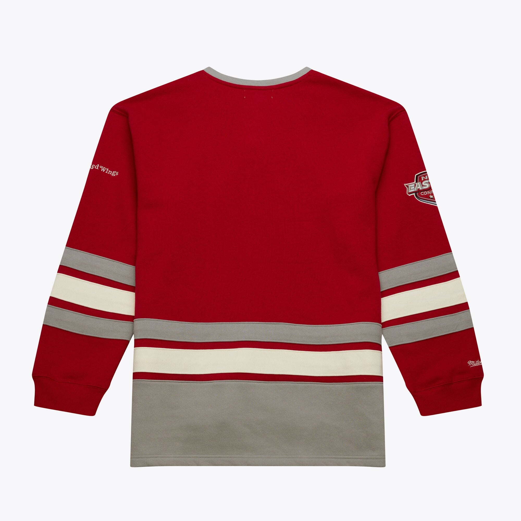 MENS MITCHELL & NESS NHL HERITAGE LACE-UP CREW CURRENT LOGO RED WINGS