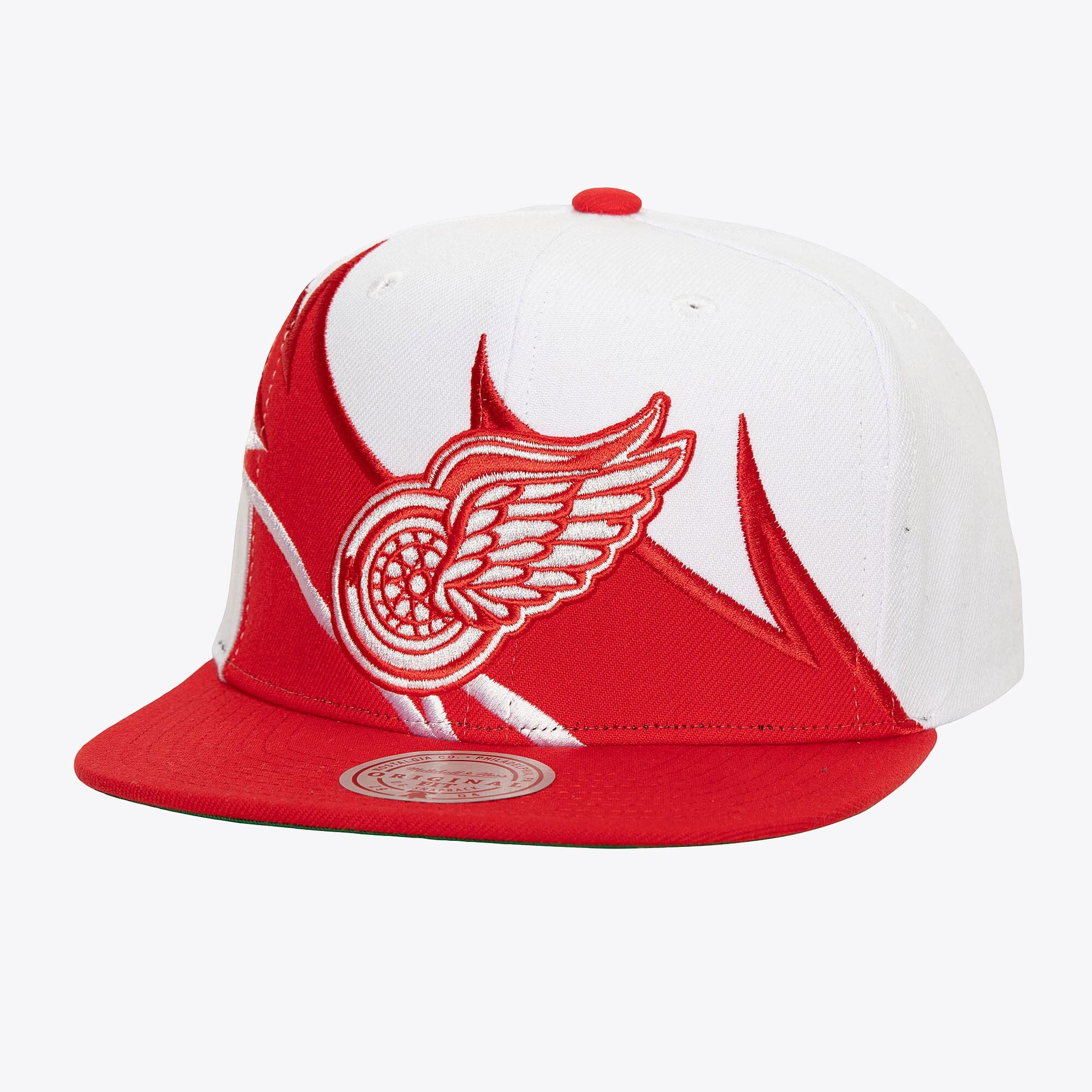 MENS MITCHELL & NESS NHL WAVERUNNER SNAPBACK VNTG RED WINGS