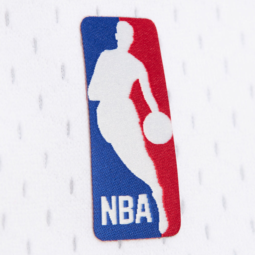 MENS MITCHELL & NESS NBA WHITE SHORTS WARRIORS 1990