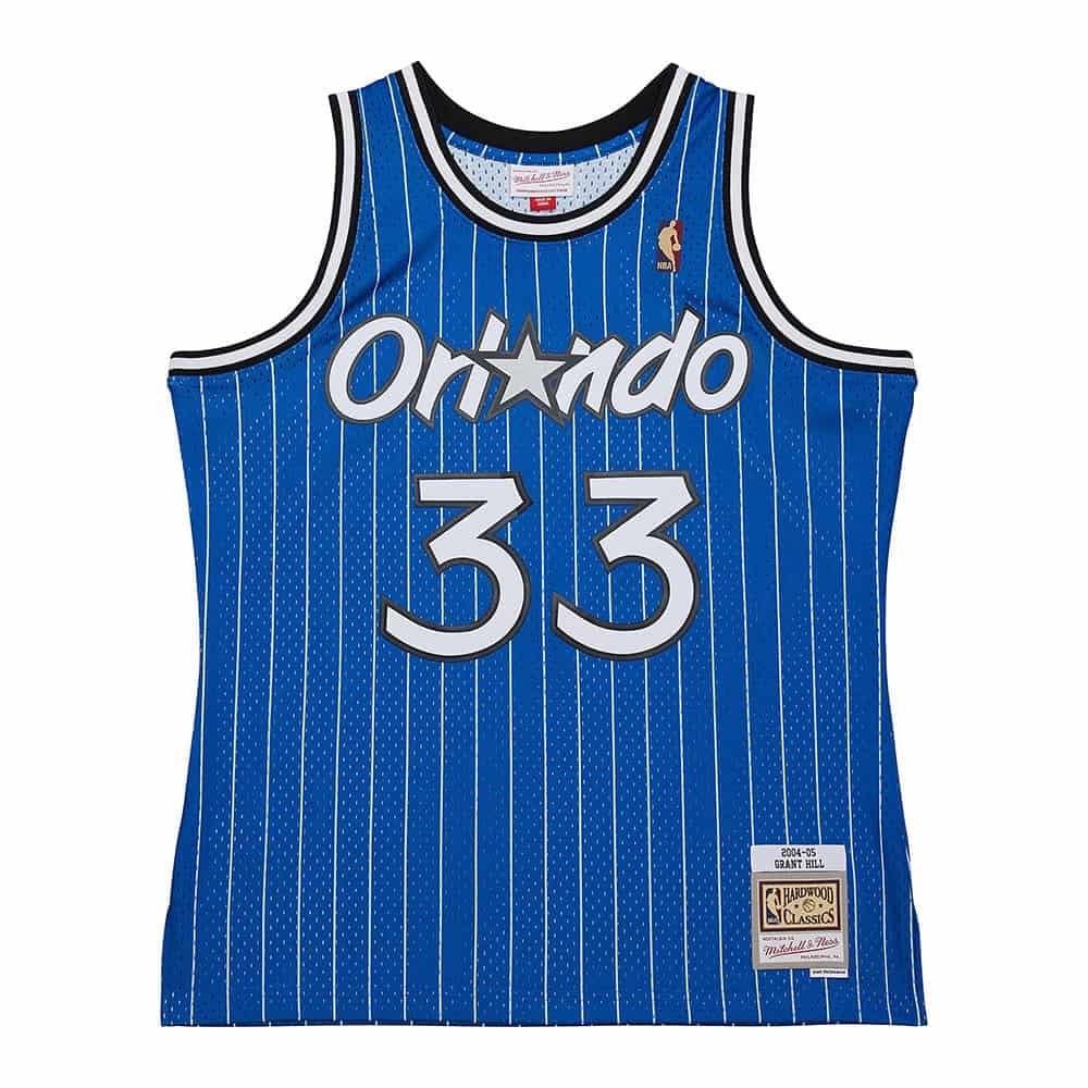 MENS MITCHELL & NESS NBA BLUE ALTERNATE JERSEY MAGIC 2004 GRANT HILL