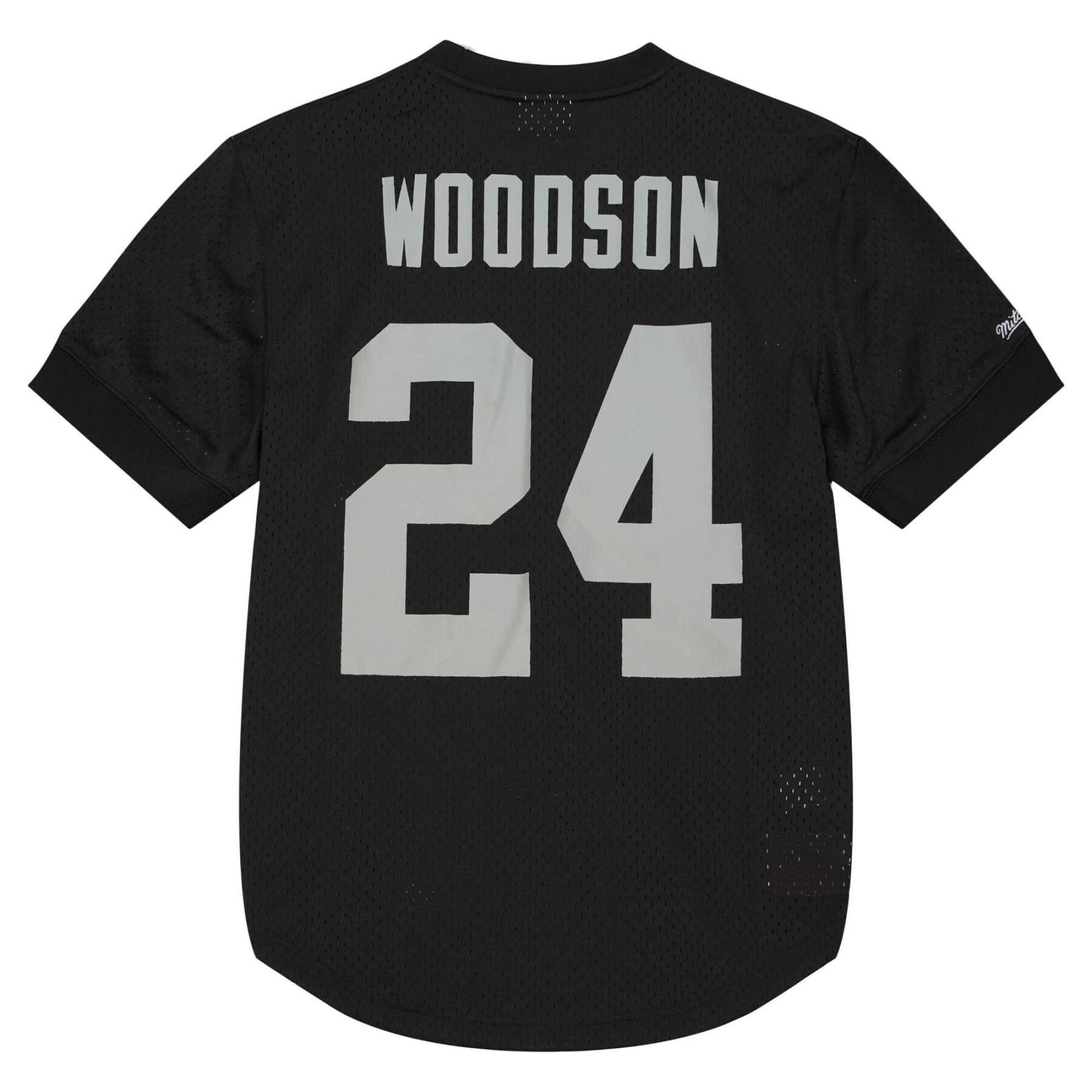 Mens Mitchell & Ness NFL N&N MESH CREWNECK RAIDERS 2002 CHARLES WOODSON