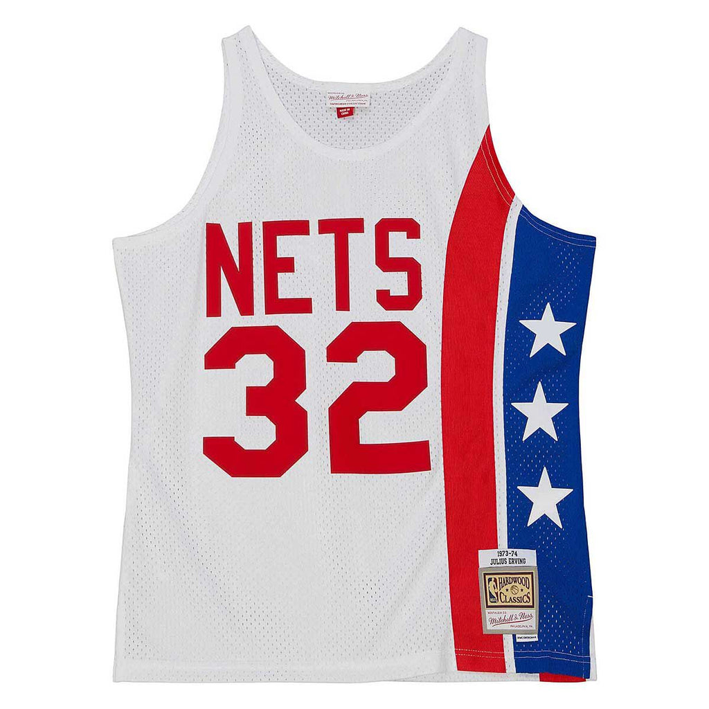MENS MITCHELL & NESS NBA HOME JERSEY NETS 1973 JULIUS ERVING