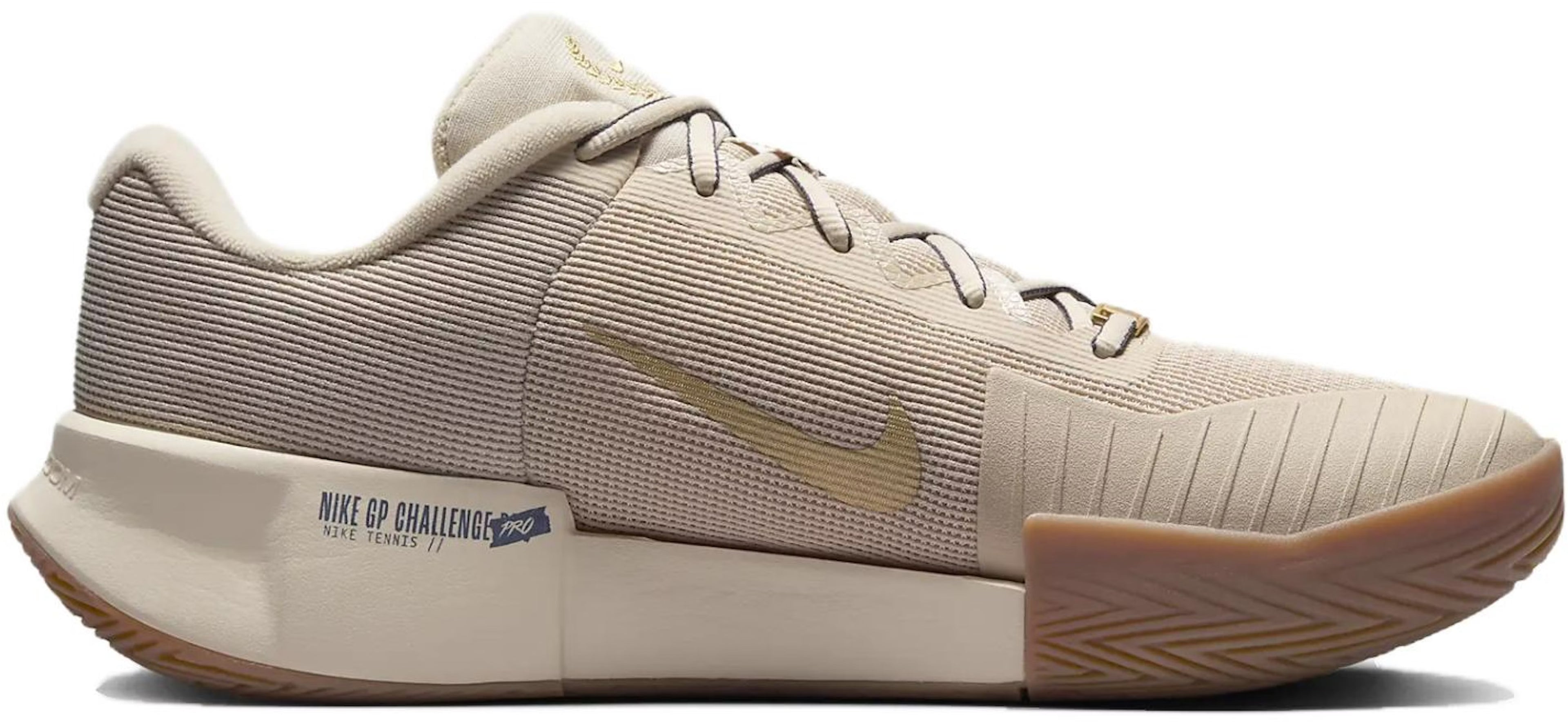[FN4699-100] MENS NIKE GP CHALLENGE PRO HC PREMIUM 'SANDDRIFT METALLIC GOLD GUM MEDIUM BROWN THUNDER BLUE'