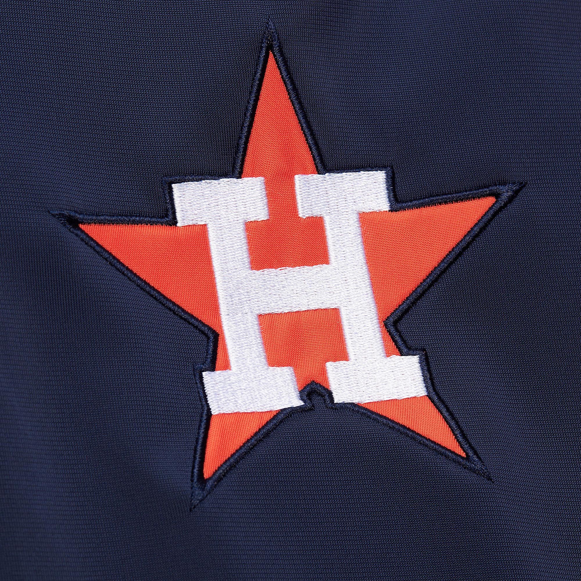 Mens Mitchell & Ness MLB COLOR BLOCKED TRACK JACKET VINTAGE LOGO ASTROS