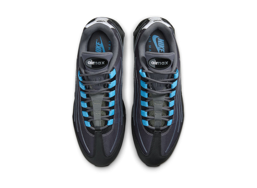 [IH7853-002] MENS NIKE AIR MAX 95 'BIG BUBBLE TECH BLACK UNIVERSITY BLUE'