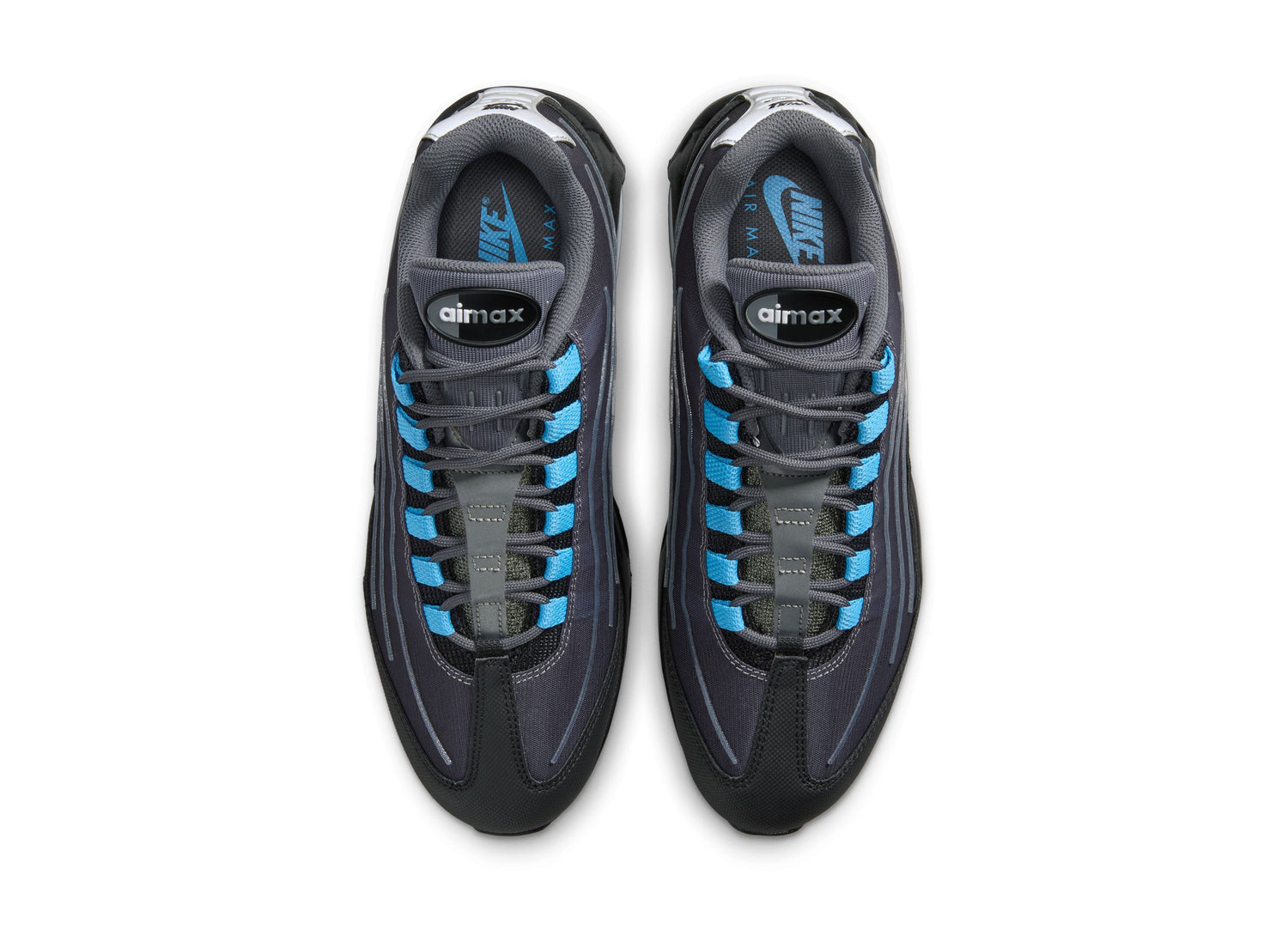 [IH7853-002] MENS NIKE AIR MAX 95 'BIG BUBBLE TECH BLACK UNIVERSITY BLUE'