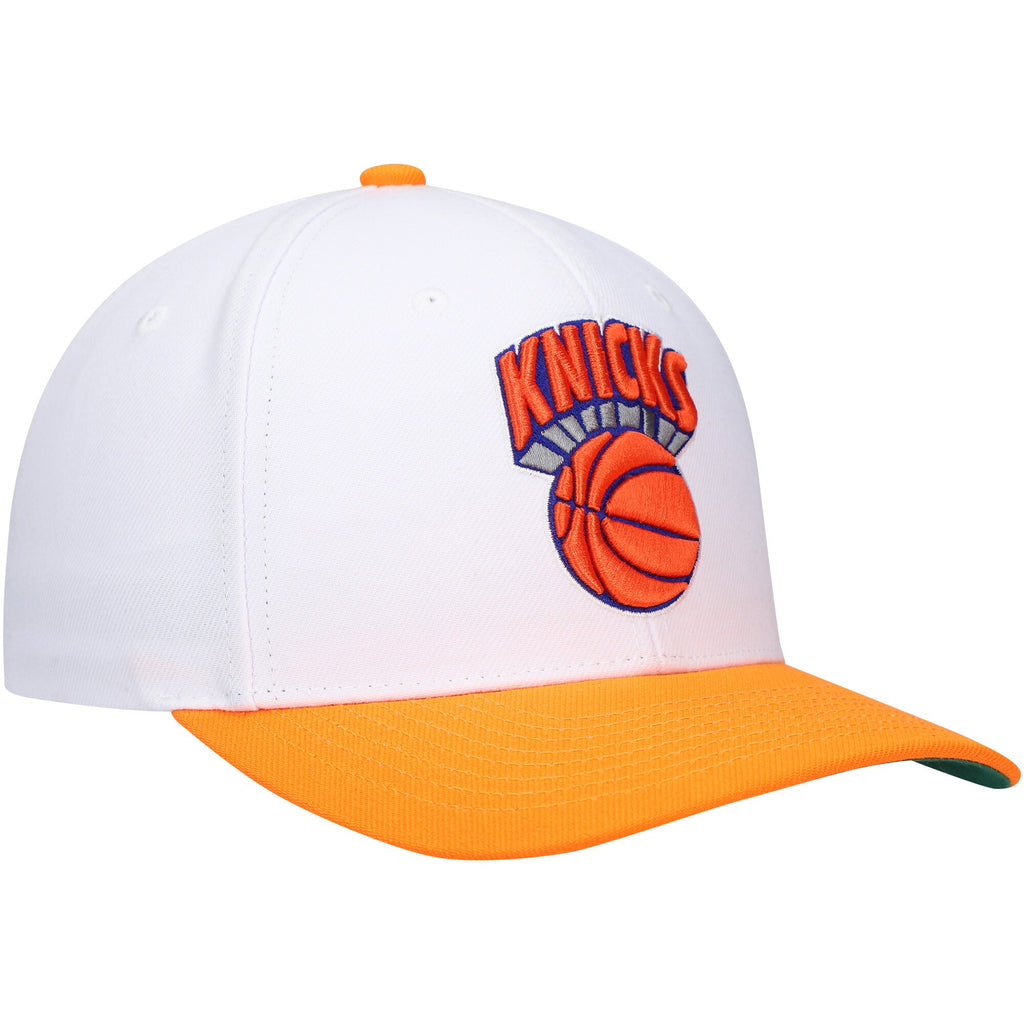 MENS MITCHELL & NESS NBA TEAM 2 TONE 2.0 PRO SNAPBACK HWC KNICKS - WHITE