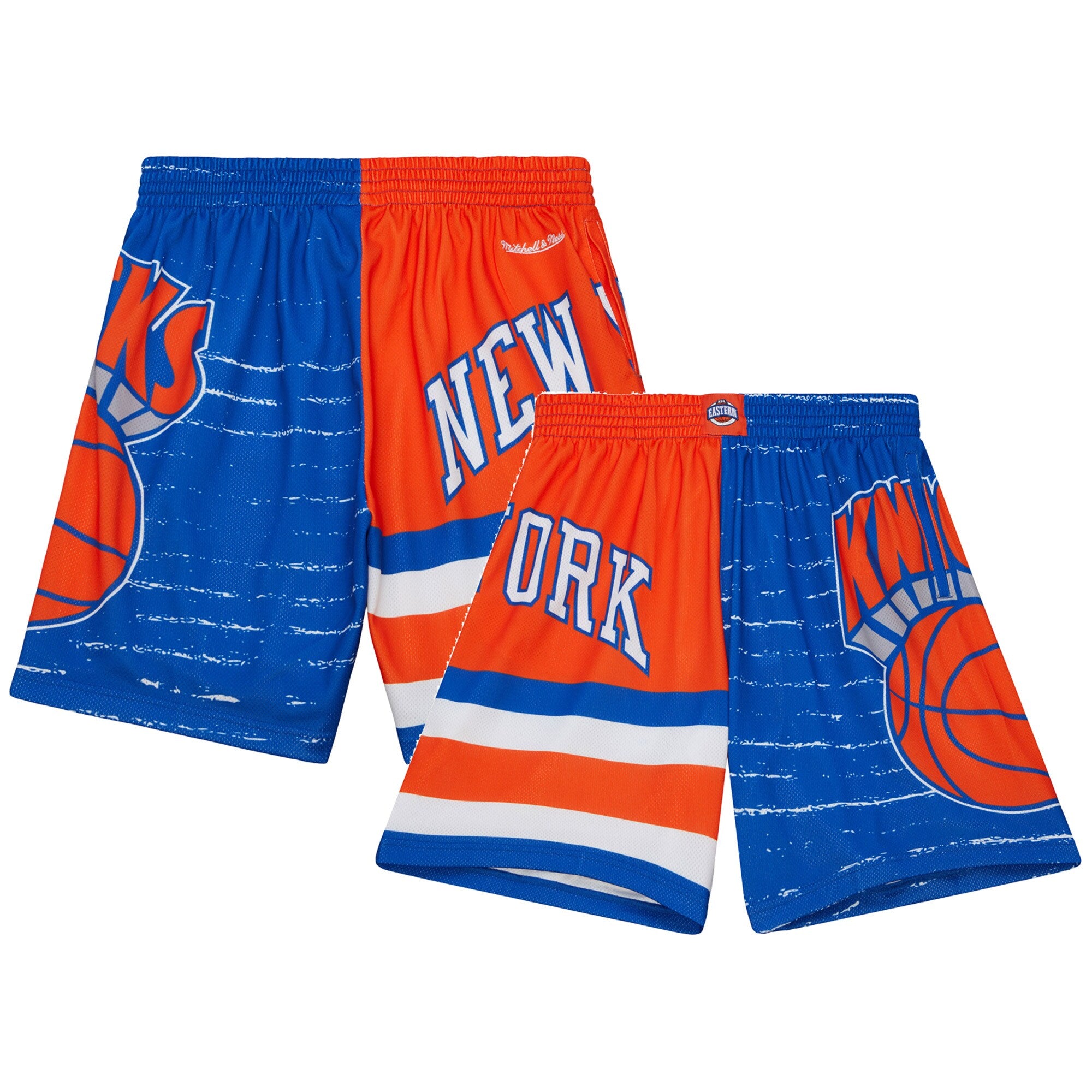 MENS MITCHELL & NESS NBA JUMBOTRON 3.0 SHORTS KNICKS