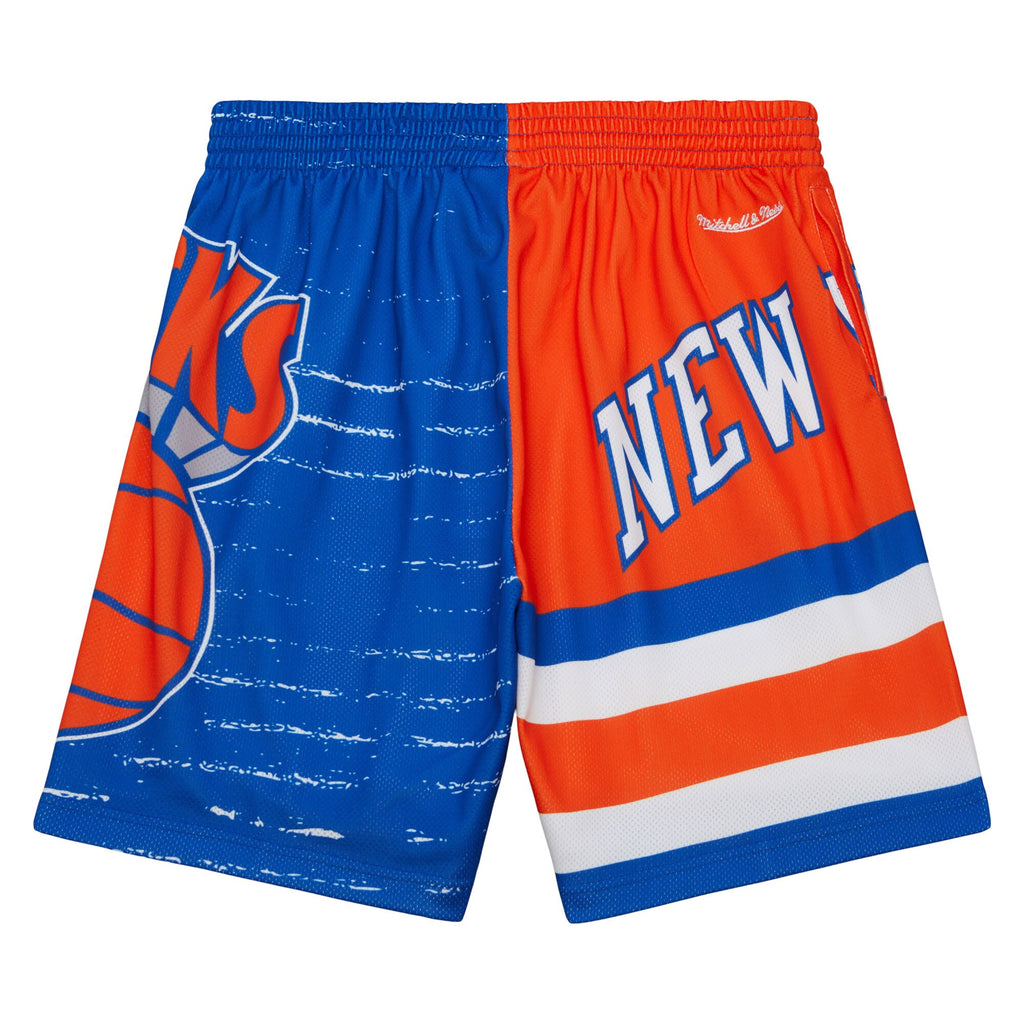 MENS MITCHELL & NESS NBA JUMBOTRON 3.0 SHORTS KNICKS