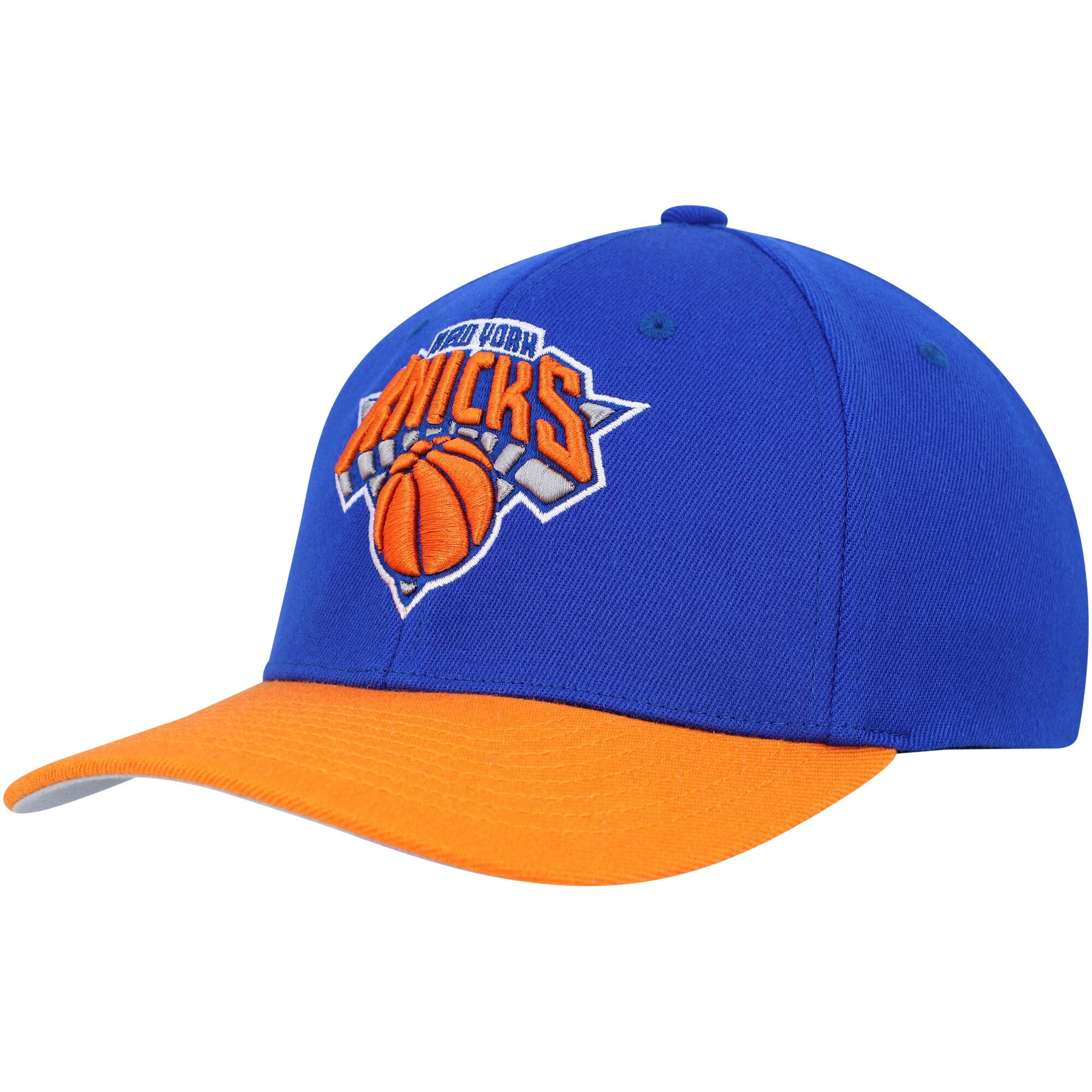 MENS MITCHELL & NESS NBA TEAM 2 TONE 2.0 STRETCH SNAPBACK NBA KNICKS
