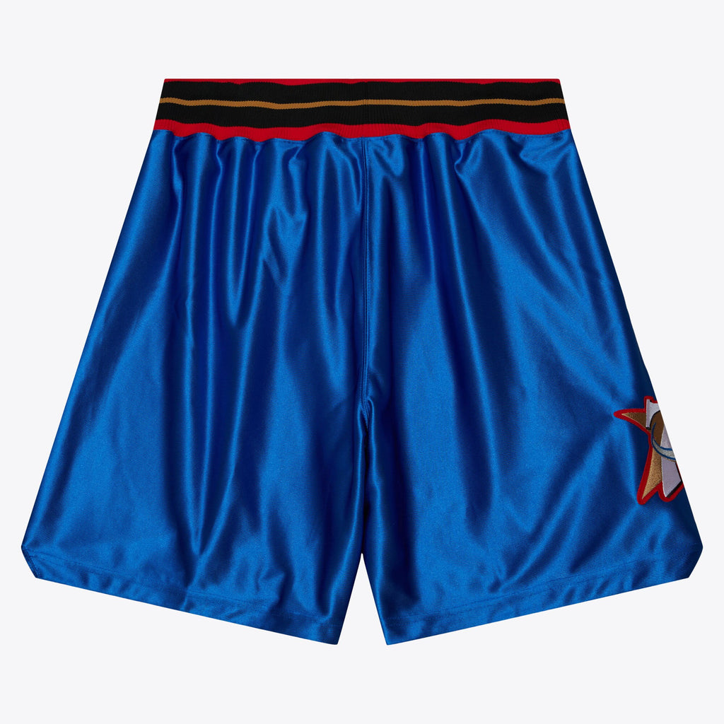 [ASHR6257-P7601PPPROYA] MENS MITCHELL & NESS ALTERNATE SHORTS 76ERS 2001