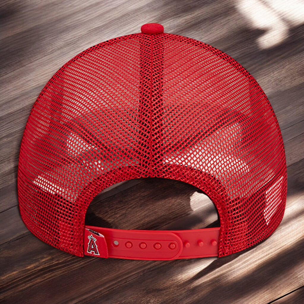 [60371915] Mens New Era MLB 940 STACKED A-FRAME TRUCKER ADJUSTABLE - LA ANGELS