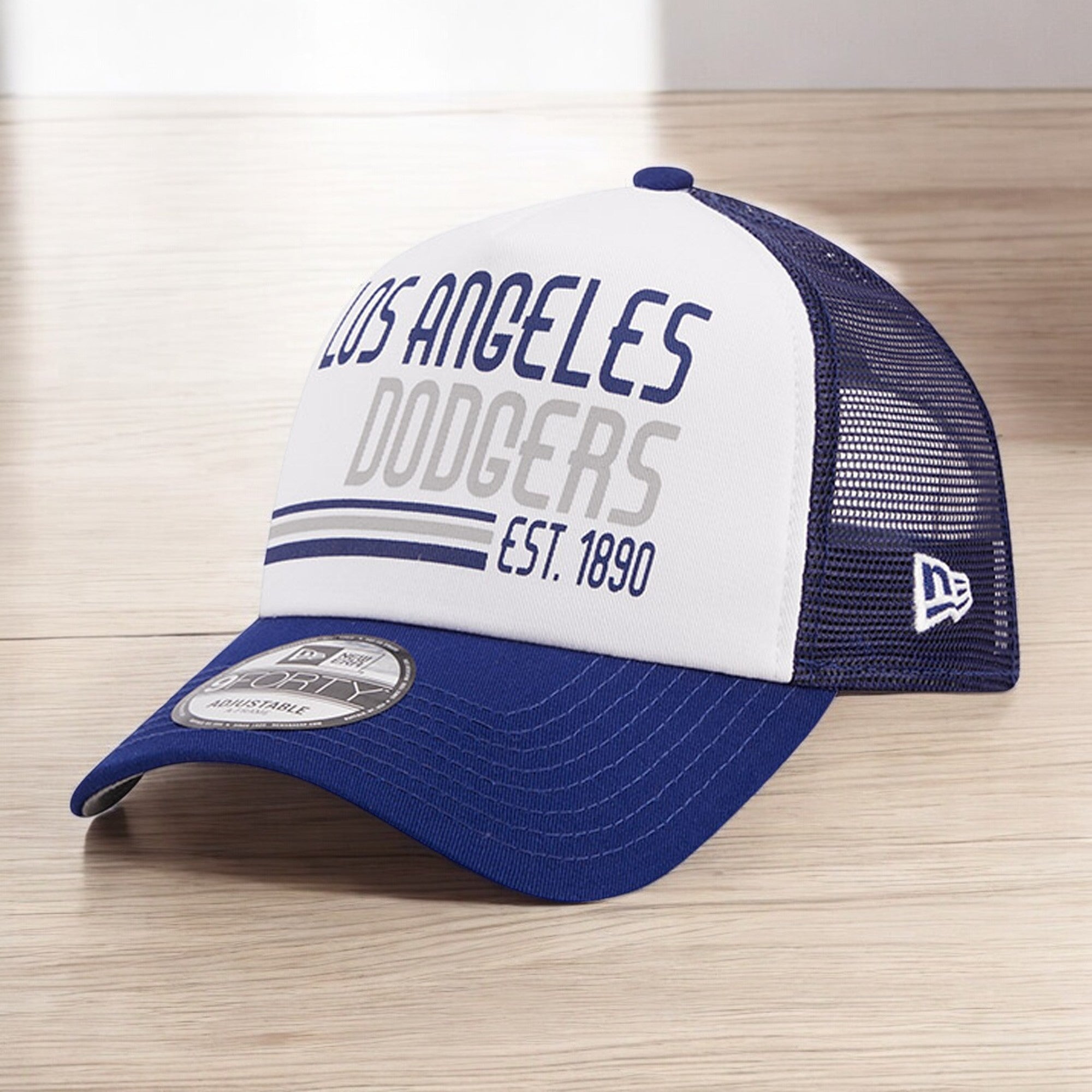 [60371909] Mens New Era MLB 940 STACKED A-FRAME TRUCKER ADJUSTABLE - LA DODGERS