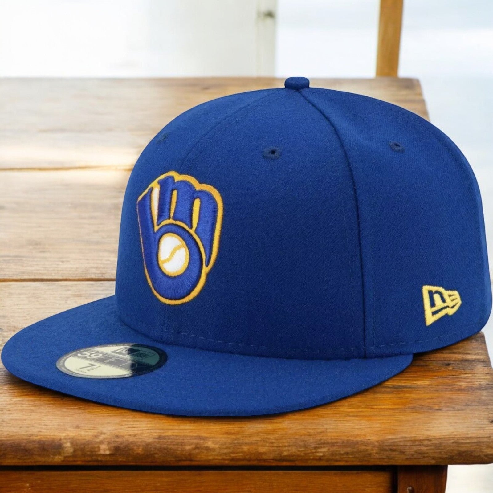 [70361064] Mens New Era MLB Authentic On-Field 59Fifty Fitted Cap Milwaukee Brewers 2017