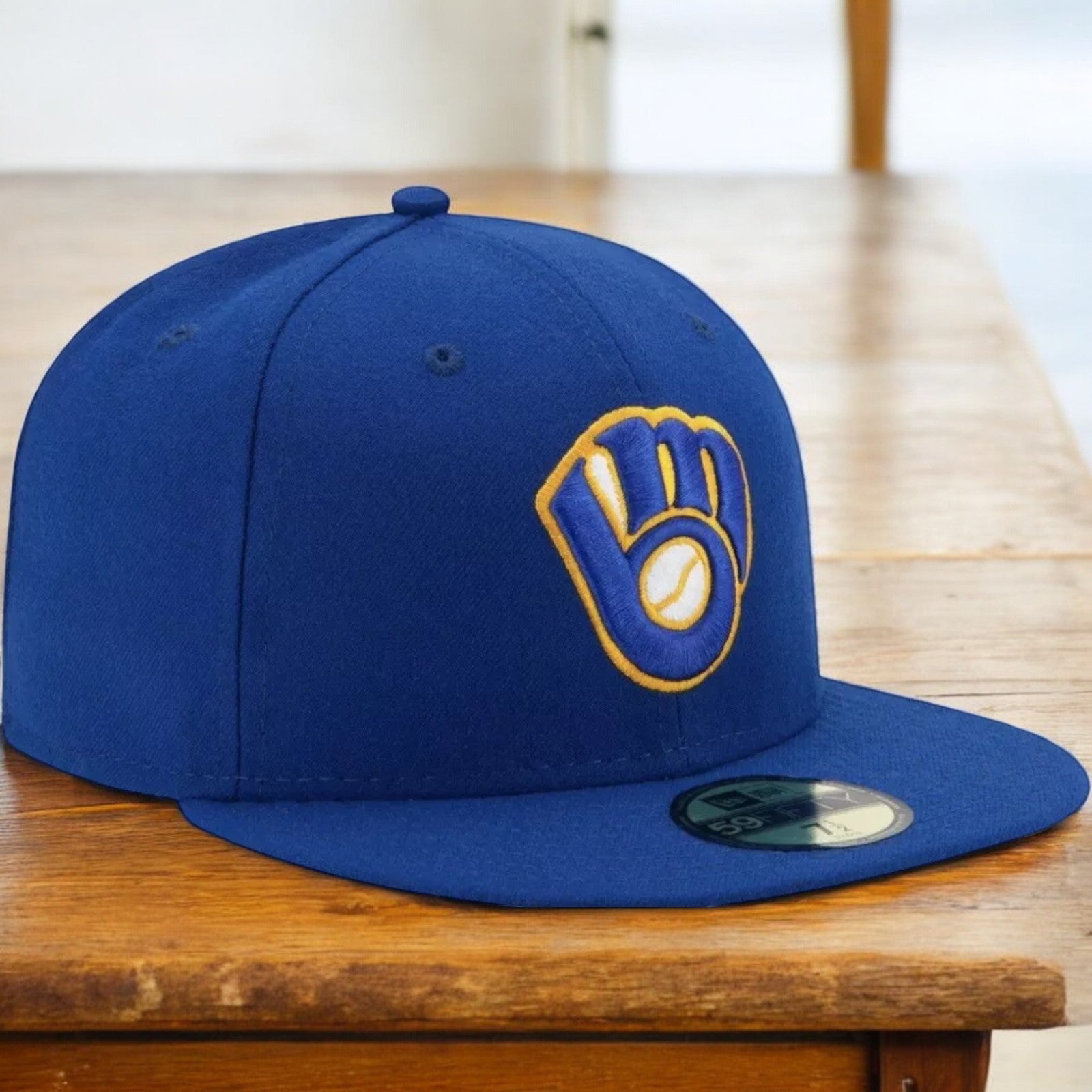 [70361064] Mens New Era MLB Authentic On-Field 59Fifty Fitted Cap Milwaukee Brewers 2017
