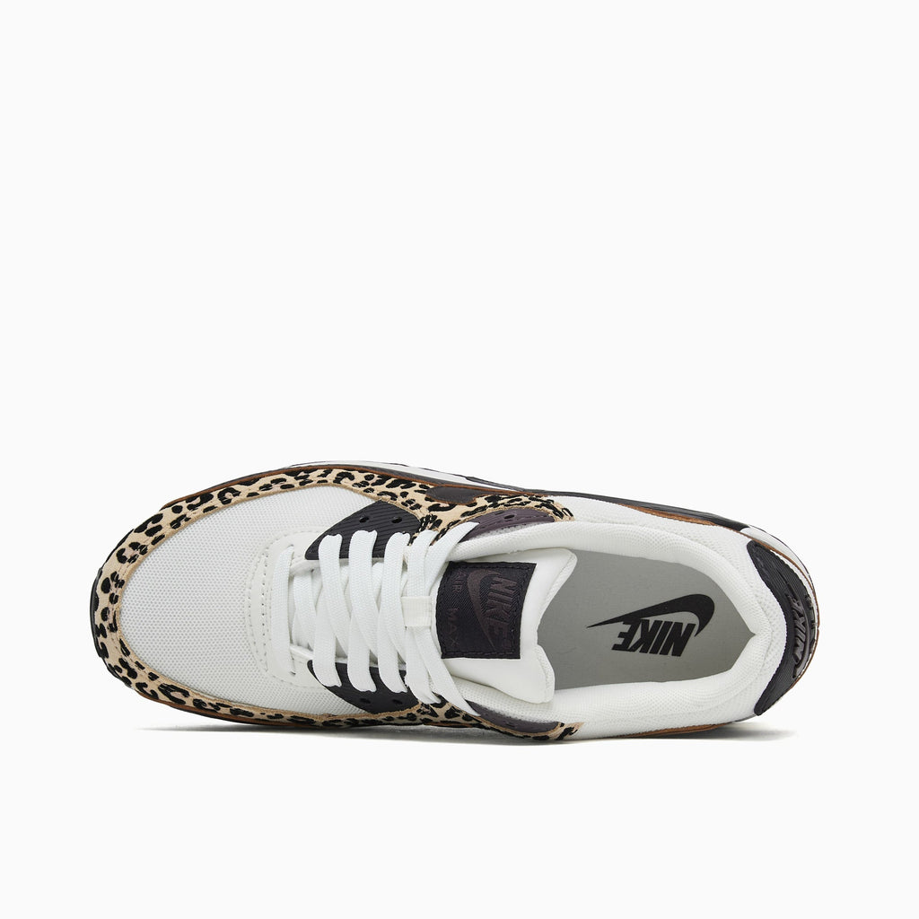 [IF1619-102] WOMENS NIKE AIR MAX 90 PRINT 'LEOPARD BURGUNDY'