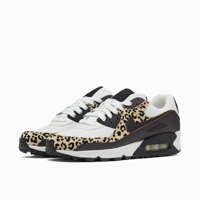 [IF1619-102] WOMENS NIKE AIR MAX 90 PRINT 'LEOPARD BURGUNDY'