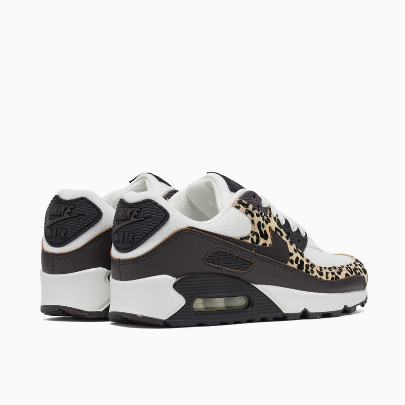[IF1619-102] WOMENS NIKE AIR MAX 90 PRINT 'LEOPARD BURGUNDY'
