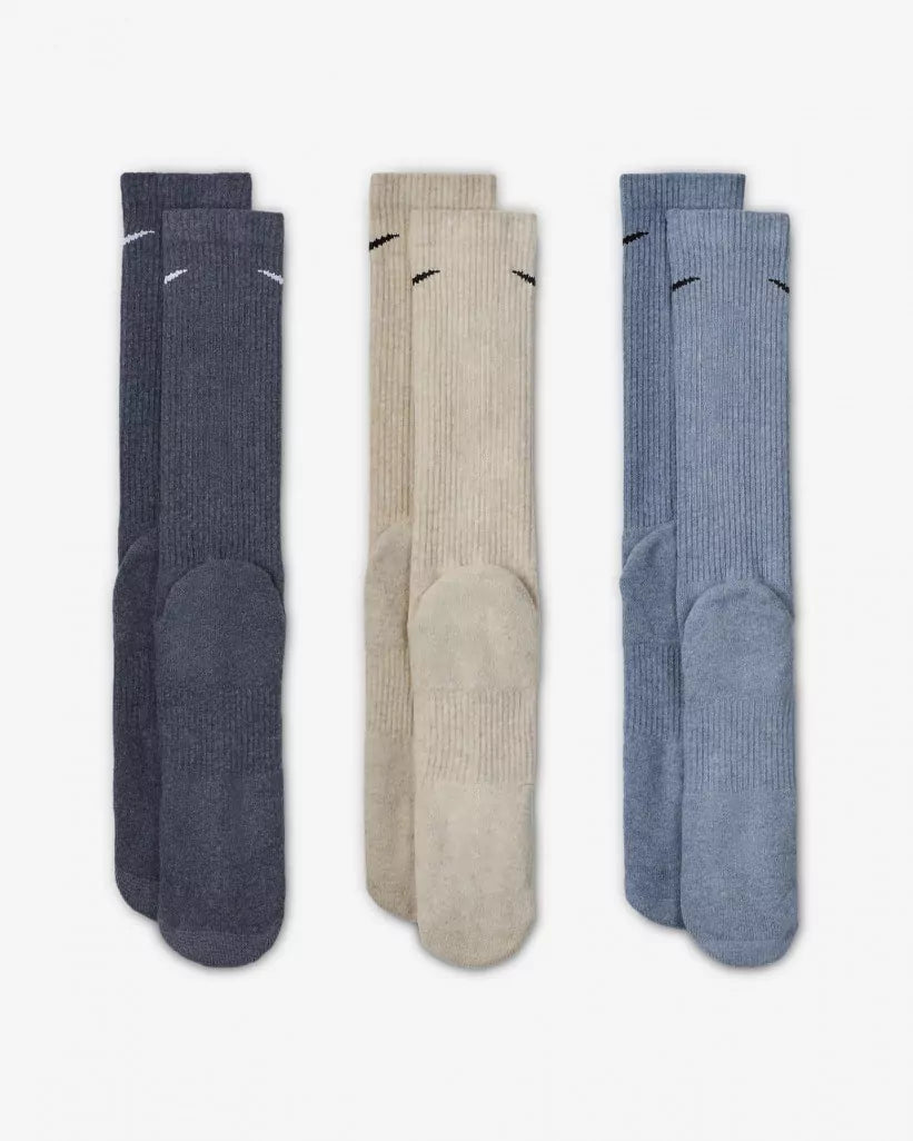[SX6888-901] MENS NIKE 3 PACK DRI-FIT PLUS CREW SOCKS