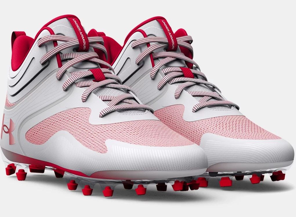 [3025639-101] MENS UNDER ARMOUR COMMAND MC MID 'WHITE RED' (NO LID)