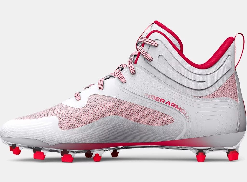 [3025639-101] MENS UNDER ARMOUR COMMAND MC MID 'WHITE RED' (NO LID)
