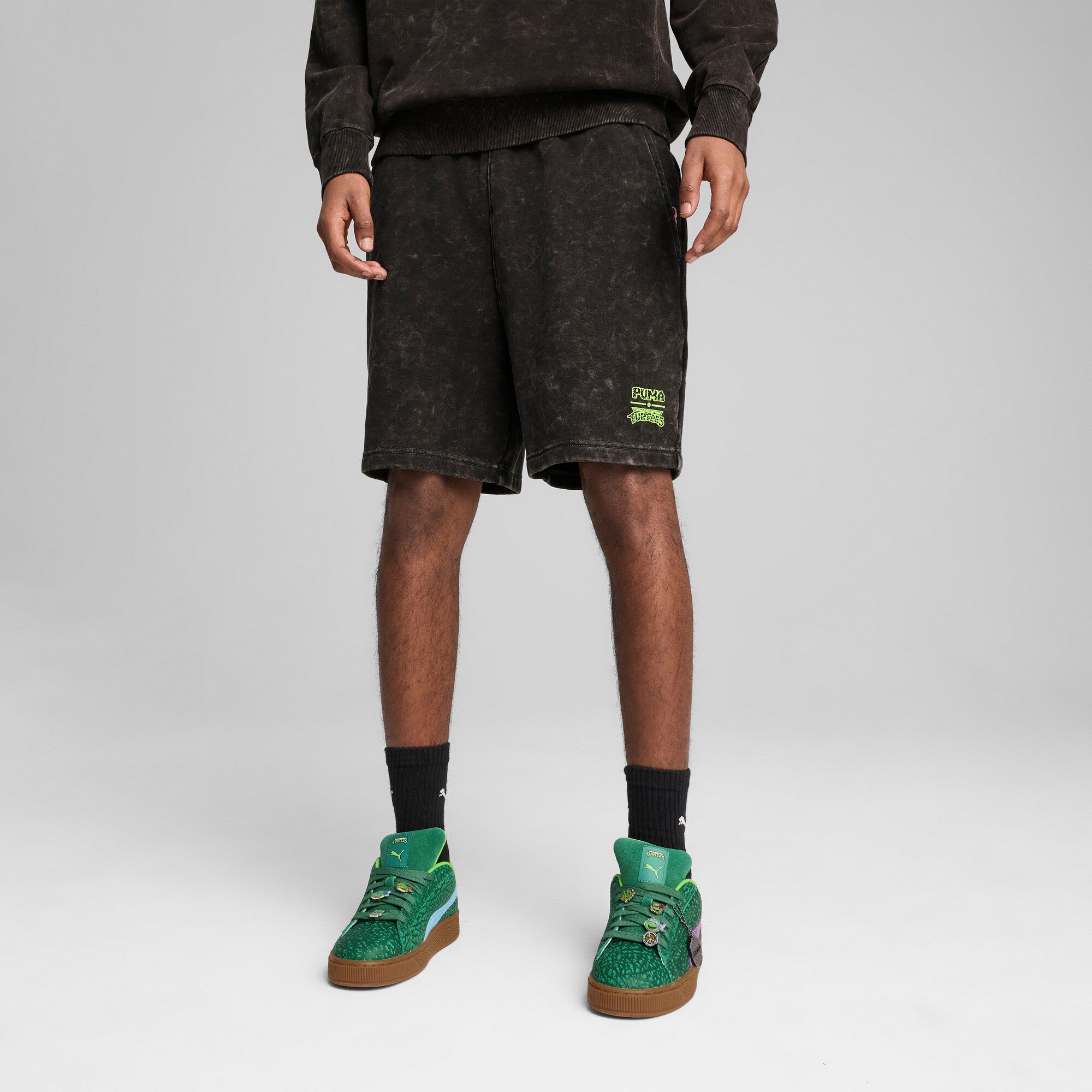 [630101-01] Mens Puma X TMNT RELAXED SHORTS 7 TR