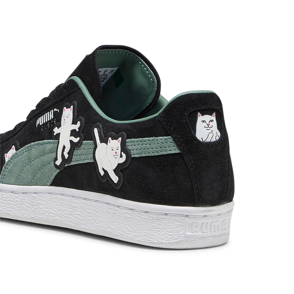 [393872-01] Mens PUMA SUEDE BLACK RIPNDIP