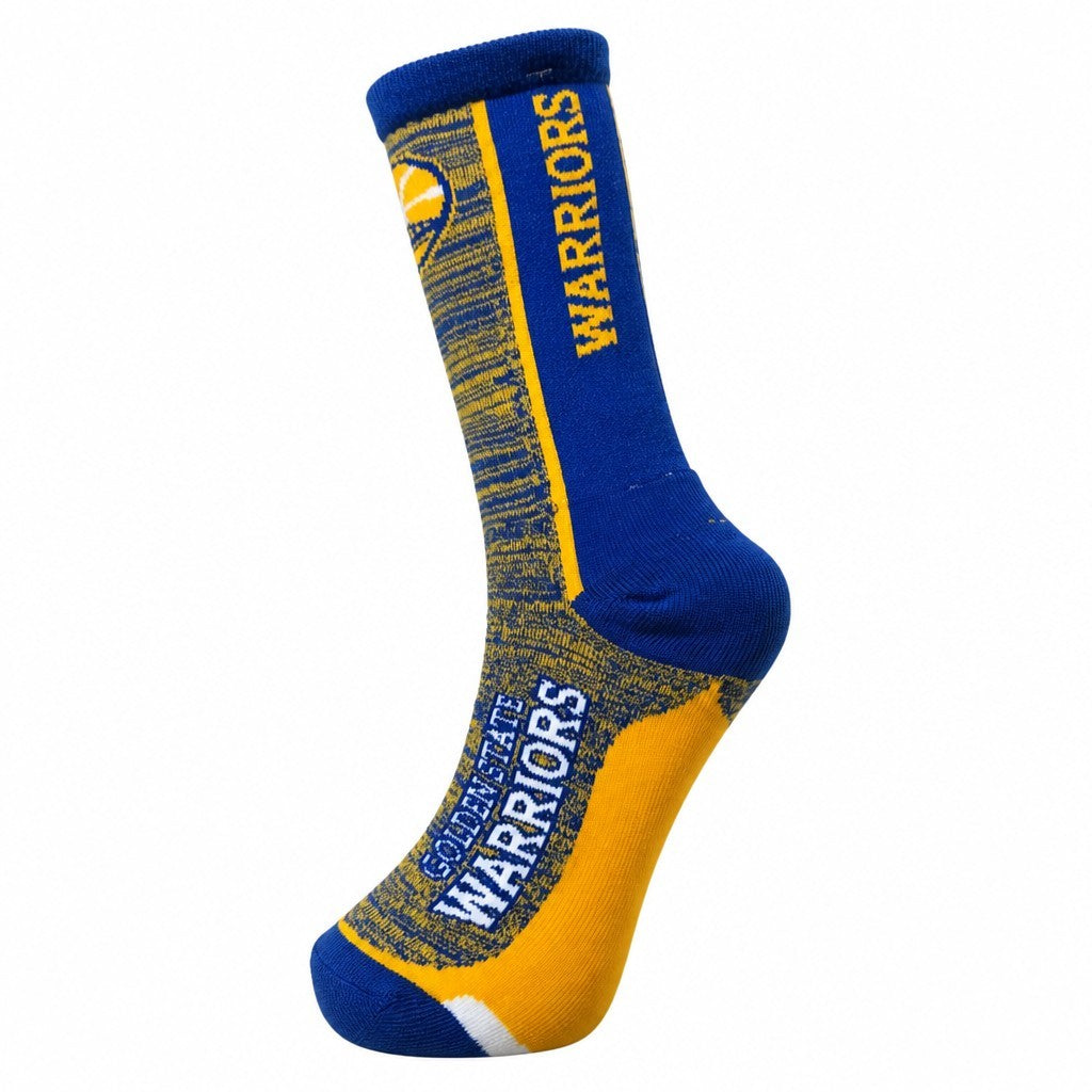 [BAR-STRIPE-VERT-504RMC] MENS FBF NBA GS WARRIORS BAR STRIPE VERT SOCKS