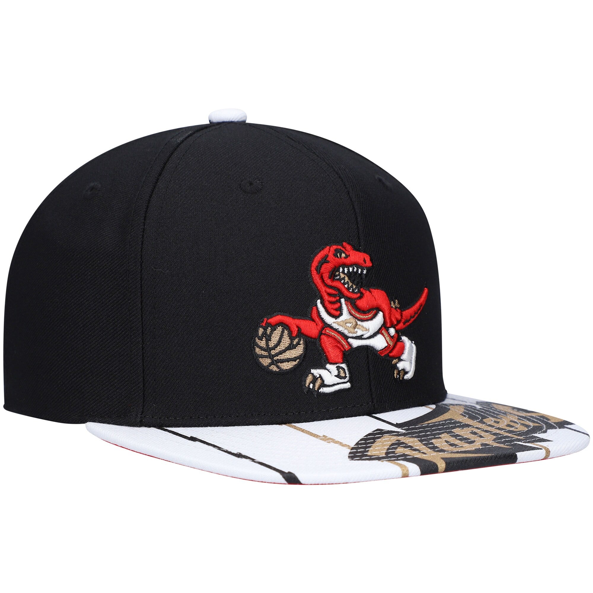 MENS MITCHELL & NESS NBA RELOAD 3.0 SNAPBACK HWC RAPTORS - BLACK-WHITE