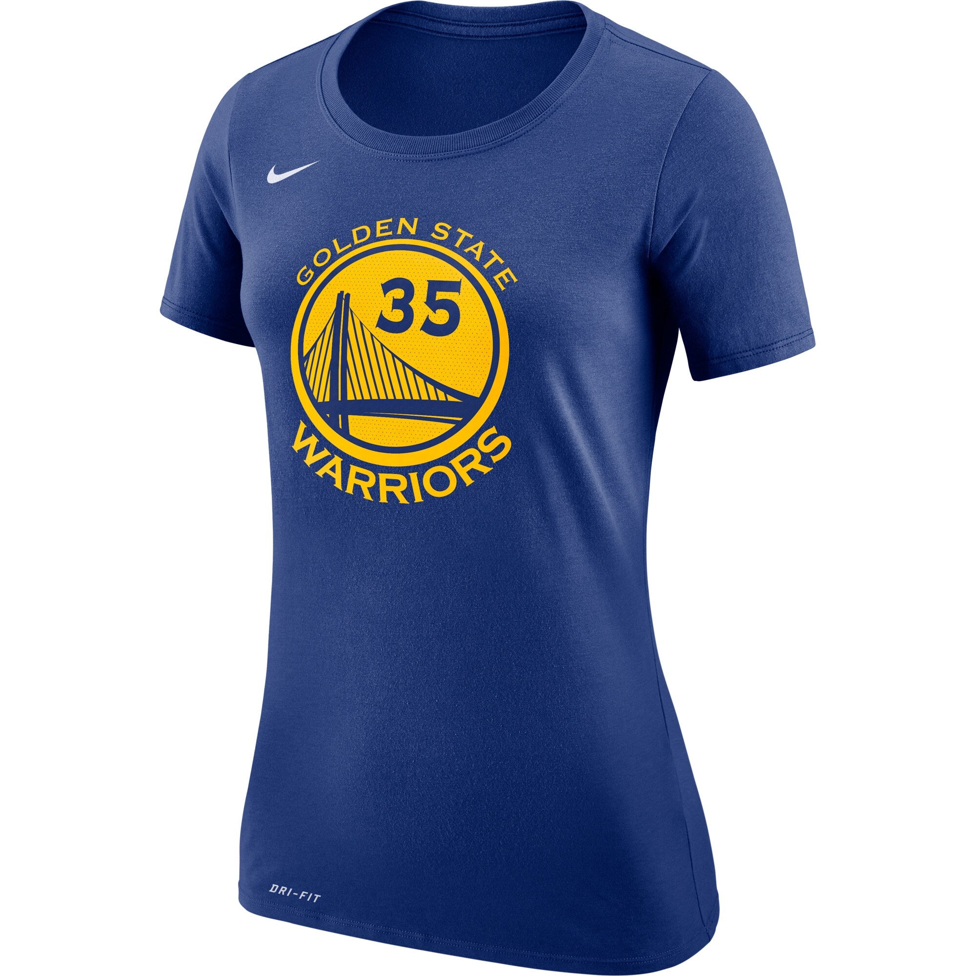 [871408-497] Womens Nike NBA Golden State Warriors Kevin Durant Name & Number T-Shirt