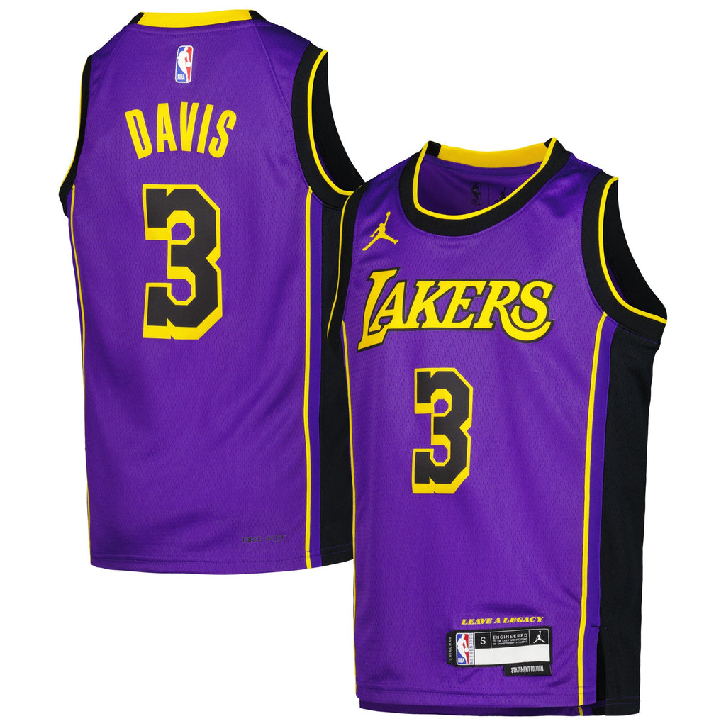 Youth Air Jordan NBA ANTHONY DAVIS PURPLE LA LAKERS SWINGMAN STATEMENT JERSEY