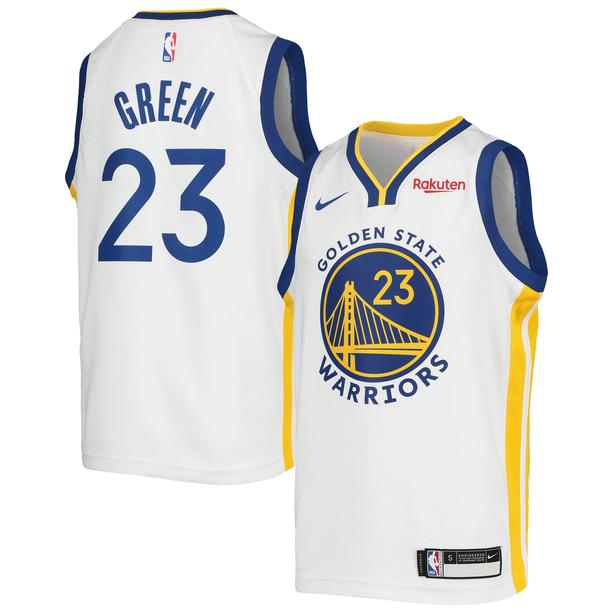 [9Z2B7BZ4P-GREEN] YOUTH NIKE NBA GS WARRIORS HWC SWINGMAN JERSEY DRAYMOND GREEN