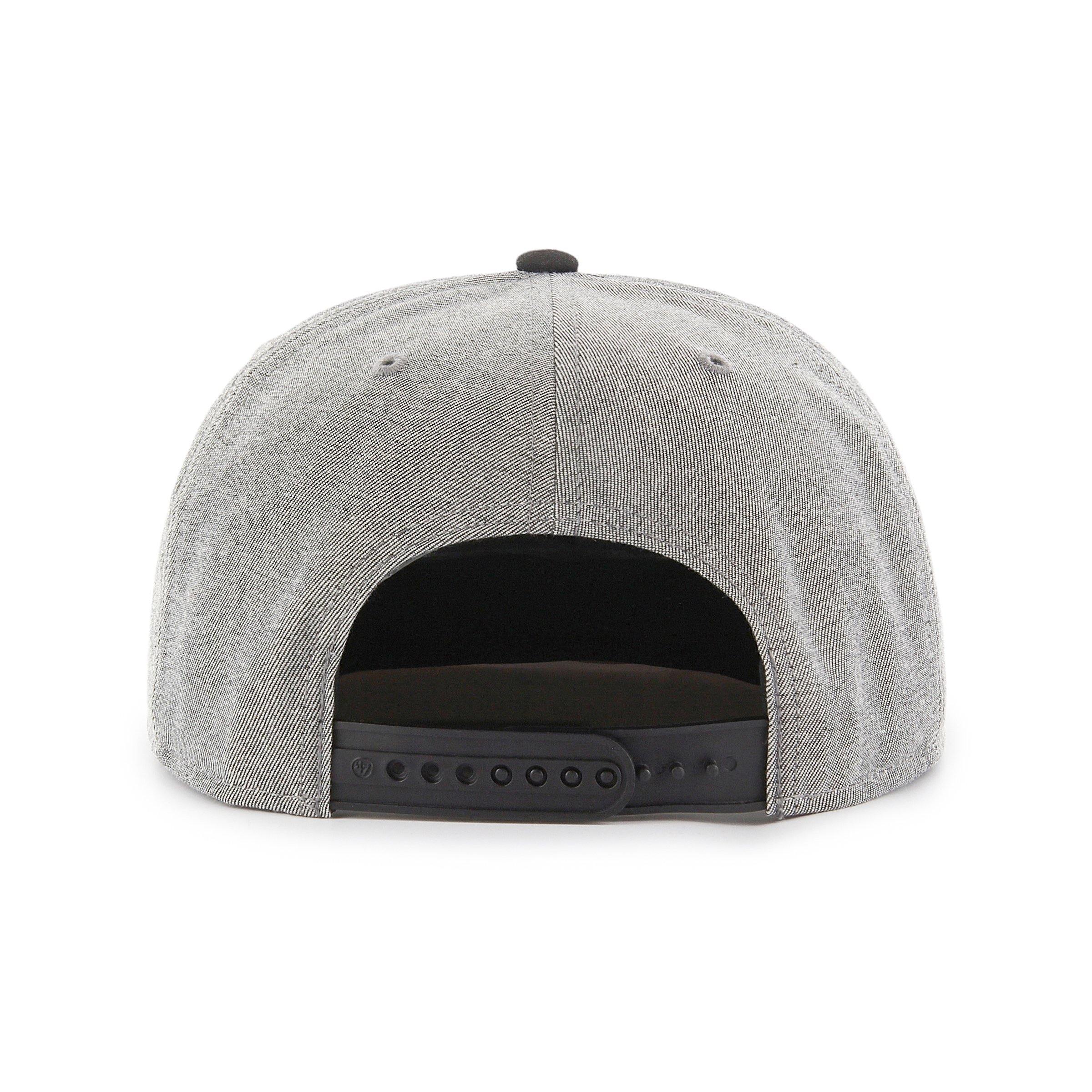 Mens 47 Brand Boston Red Sox Captain Snapback - Grey/Black - sneakAR