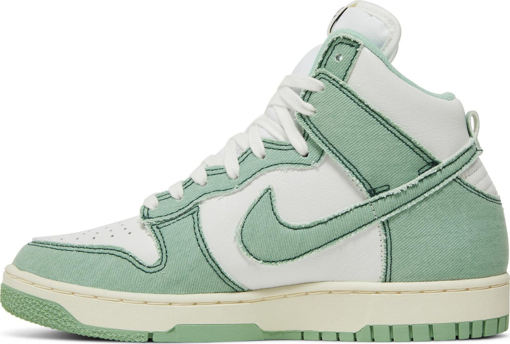 [DV1143-300] Womens Nike Dunk High 1985 "Green Denim"