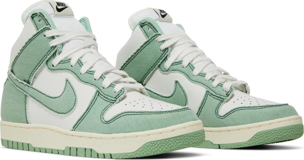 [DV1143-300] Womens Nike Dunk High 1985 "Green Denim"
