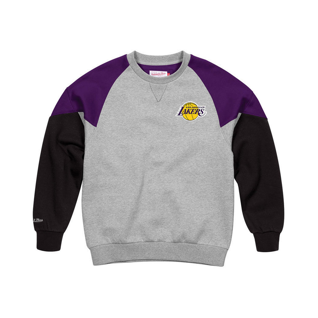 Mens Mitchell & Ness NBA Trading Block Crew LA Lakers