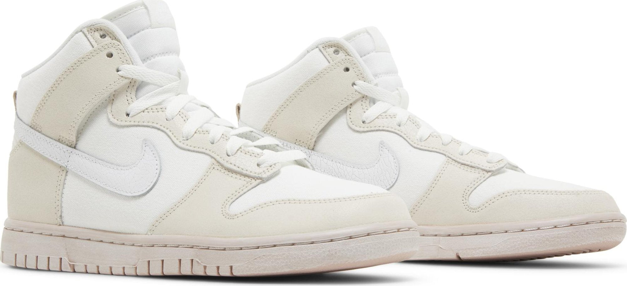 [DV0822-100] Mens Nike DUNK HIGH RETRO PRM 'CRACKED LEATHER SWOOSH'