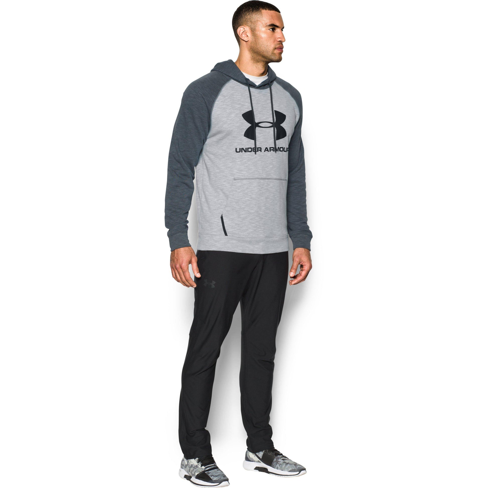 [1290256-941] Mens Under Armour Sportstyle Triblend Pullover Hoodie - sneakAR