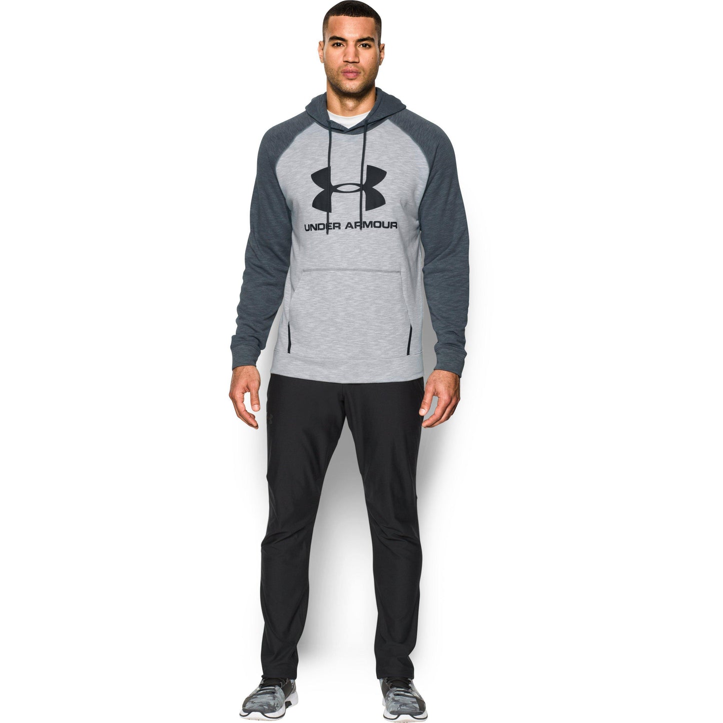 [1290256-941] Mens Under Armour Sportstyle Triblend Pullover Hoodie - sneakAR