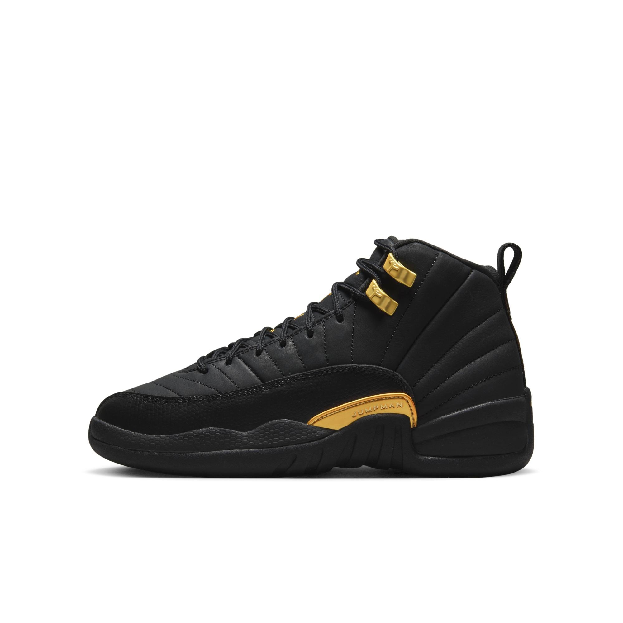 [153265-071] Youth Air Jordan Retro 12 (GS) 'Black Taxi'