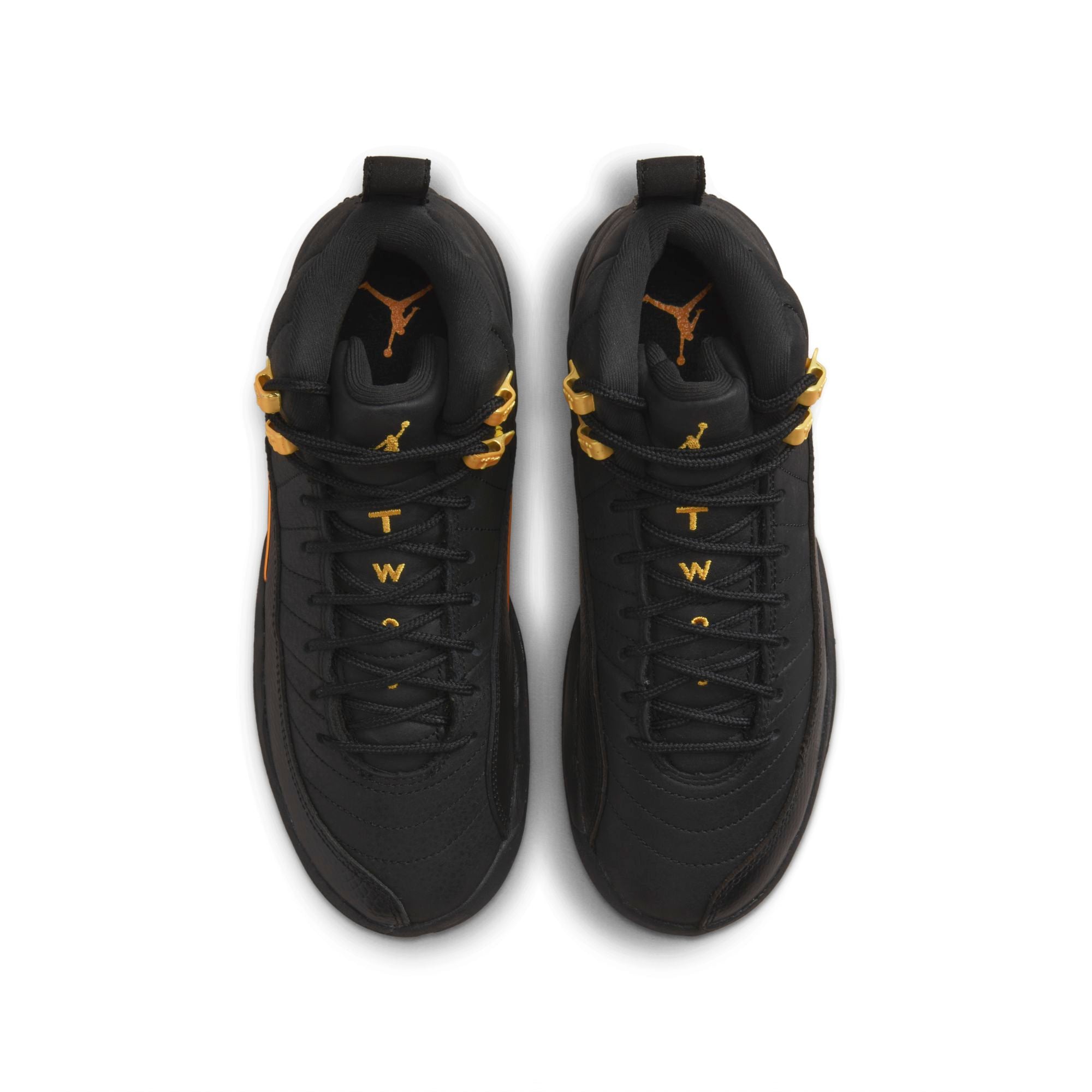 [153265-071] Youth Air Jordan Retro 12 (GS) 'Black Taxi'