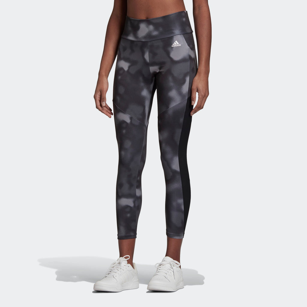 [GD4652] Womens Adidas Designed To Move Allover Print 7/8 Leggings